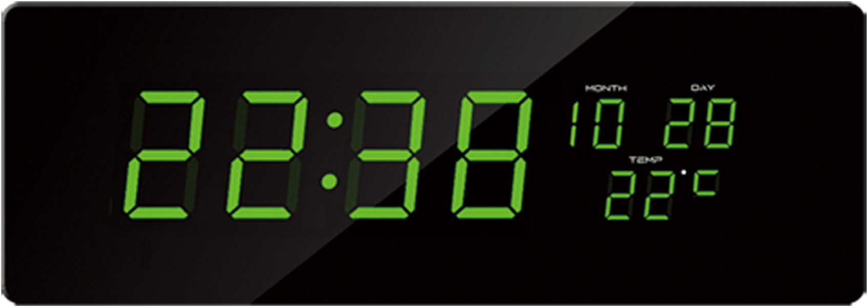 Digitální hodiny JVD zelená čísla DH2.1